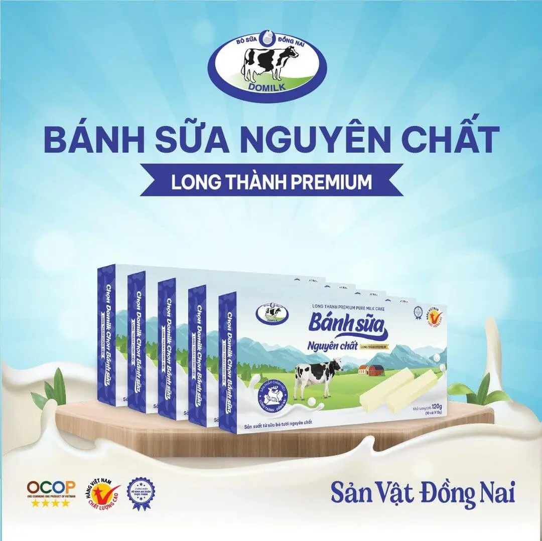 Sản phẩm Banh sua Nguyen chat Long Thanh Premium 2024 — Công Ty Cổ Phần Domilk — MST 3603243907