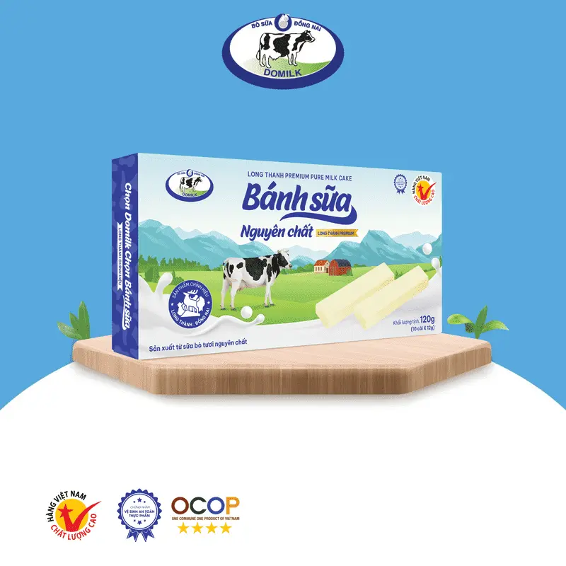 Sản phẩm DOMILK BANH KEO SUA LONG THANH BANH SUA NGUYEN CHAT PREMIUM 2023 — Công Ty Cổ Phần Domilk — MST 3603243907