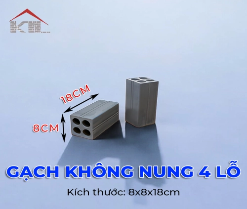 Sản phẩm gach khong nung 4 lo 8x8x18 — Công Ty TNHH Một Thành Viên Khang Thành Lợi — MST 3603267577