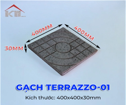 Sản phẩm gach terrazzo 400x400x30 — Công Ty TNHH Một Thành Viên Khang Thành Lợi — MST 3603267577