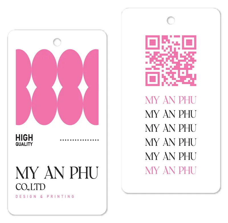 Sản phẩm hangtags — In ấn Mỹ An Phú - Công Ty TNHH Mỹ An Phú — MST 3603350842