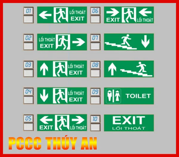 Sản phẩm Den Exit — PCCC Thúy An - Công Ty TNHH MTV Dịch Vụ Phòng Cháy Chữa Cháy Thúy An — MST 3603363376