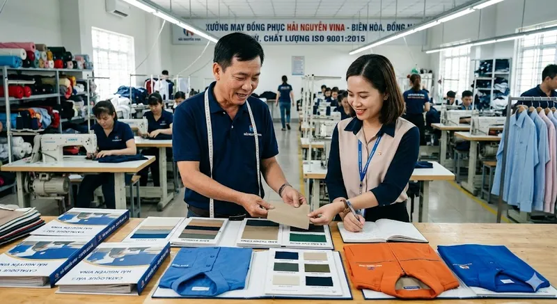 Sản phẩm xuong may dong phuc hai nguyen vina bien hoa dong nai — Đồng Phục Hải Nguyễn - Công Ty TNHH Thời Trang Hải Nguyễn Vina — MST 3603365052