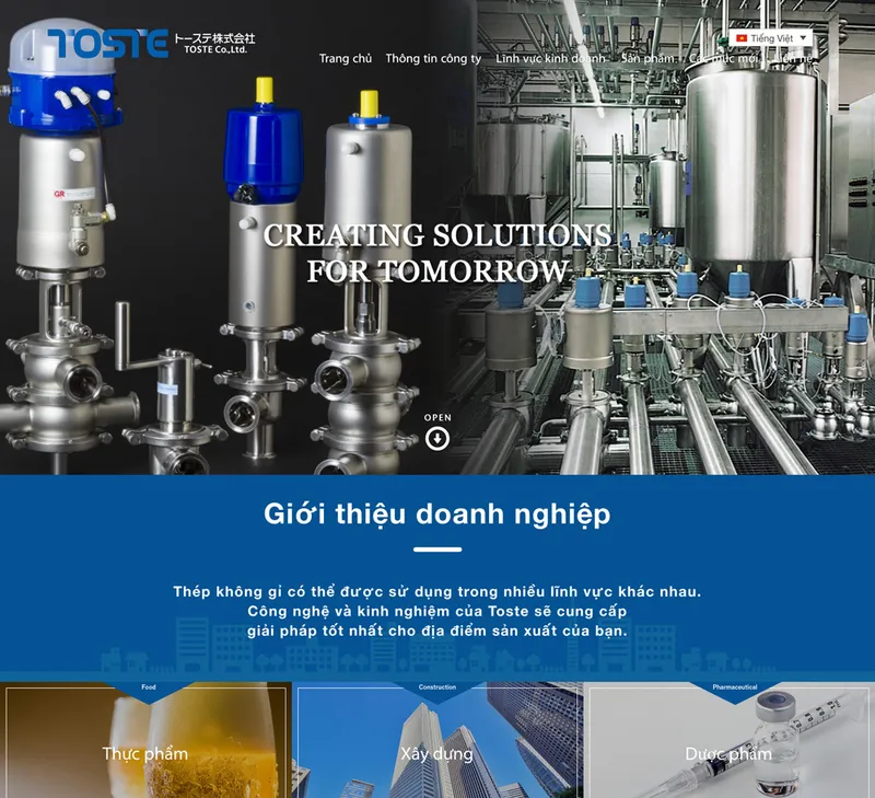 Sản phẩm web vi — Công Ty TNHH Toste Việt Nam — MST 3603389790