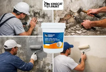 Sản phẩm cac buoc xu ly tuong bi tham nuoc dat chuan 1774063707 — King Cat Paint - Công Ty TNHH YuLung Paint Manufacturing (Việt Nam) — MST 3603395106