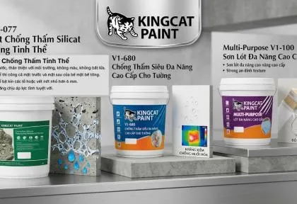 Sản phẩm cac san pham chu dao trong quy trinh xu ly tham chan tuong 1776762107 — King Cat Paint - Công Ty TNHH YuLung Paint Manufacturing (Việt Nam) — MST 3603395106
