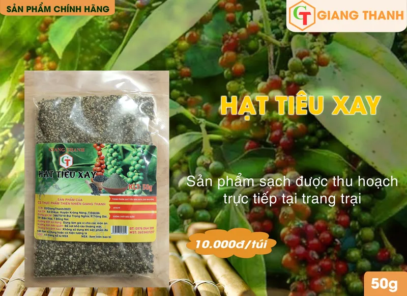 Sản phẩm hat tieu — Mật Ong Giang Thanh — MST 3603407217