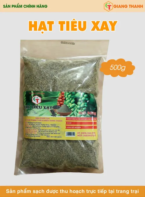 Sản phẩm hat tieu xay 500g — Mật Ong Giang Thanh — MST 3603407217