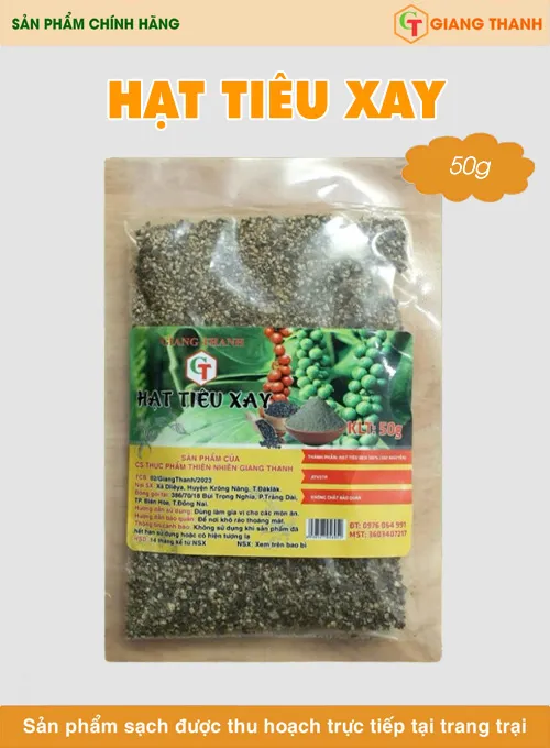 Sản phẩm hat tieu xay 50g — Mật Ong Giang Thanh — MST 3603407217