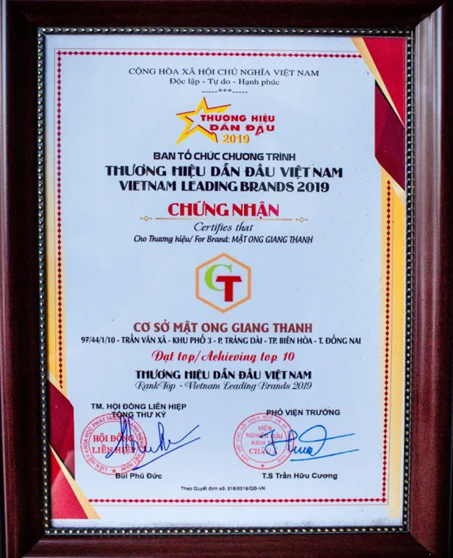 Sản phẩm 10 — Mật Ong Giang Thanh — MST 3603407217