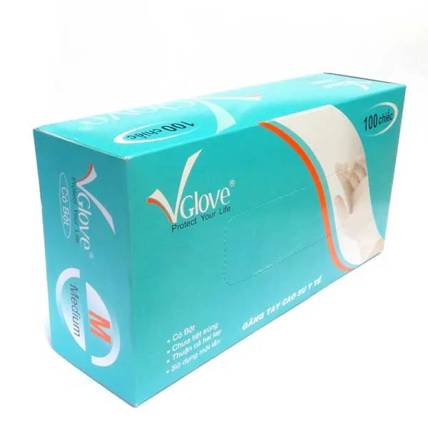 Sản phẩm gang tay y te co bot vglove size S — Công Ty TNHH Huy Hoàn Trang — MST 3603440687