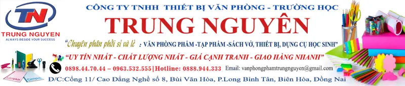 Sản phẩm bìa web — Công Ty TNHH Thiết Bị Văn Phòng Trường Học Trung Nguyên — MST 3603444917
