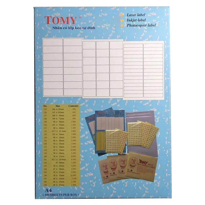 Sản phẩm Decal tomy — Công Ty TNHH Thiết Bị Văn Phòng Trường Học Trung Nguyên — MST 3603444917