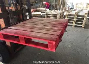 Sản phẩm pallet go 1200x1000x150 son do_300x300 — Công Ty TNHH Palet Gỗ Vương Minh — MST 3603514089