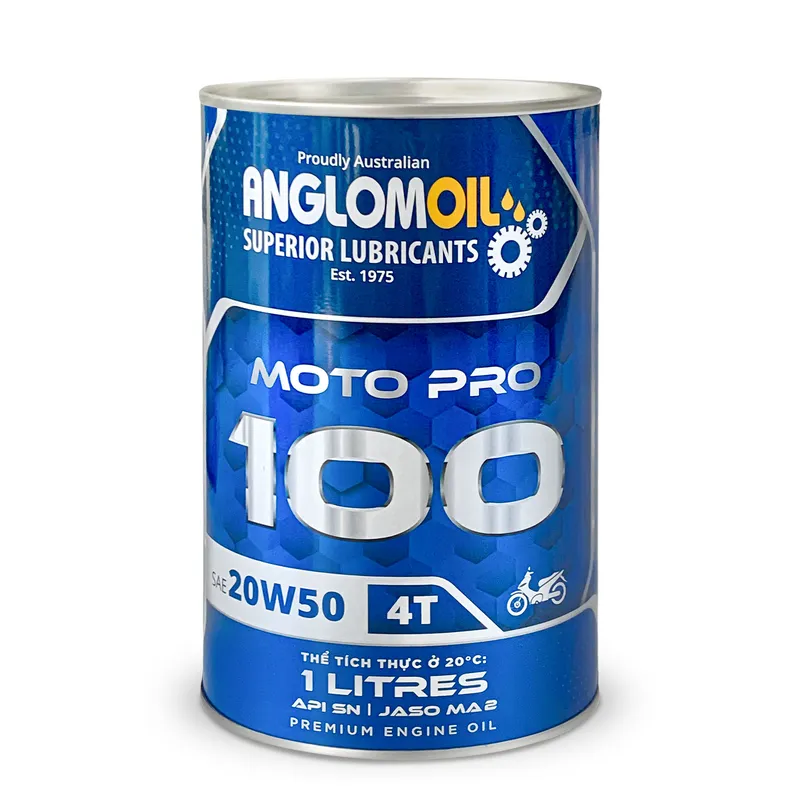 Sản phẩm 01 MotoPRO 100 20 50 1L — Dầu Nhờn ANGLOMOIL - Công Ty TNHH ANGLOMOIL VIệt Nam — MST 3603564749