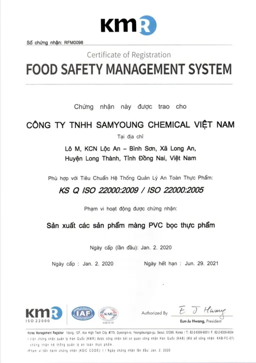 Sản phẩm 57014df7ed7bc0708554cf076ed0fe7c — Màng Nhựa SAMYOUNG - Công Ty TNHH SAMYOUNG CHEMICAL Việt Nam — MST 3603600958