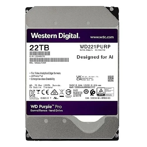 Sản phẩm c ng l p trong western digital 22tb 35 sata3 mau tim purple pro wd221purp — Công Ty TNHH Thiết Bị Công Nghệ 360 — MST 3603643623