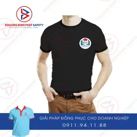 Sản phẩm ao thun den co trong than truoc 2334 — Công Ty TNHH Bảo Hộ Lao Động Khương Bình Phát — MST 3603704918