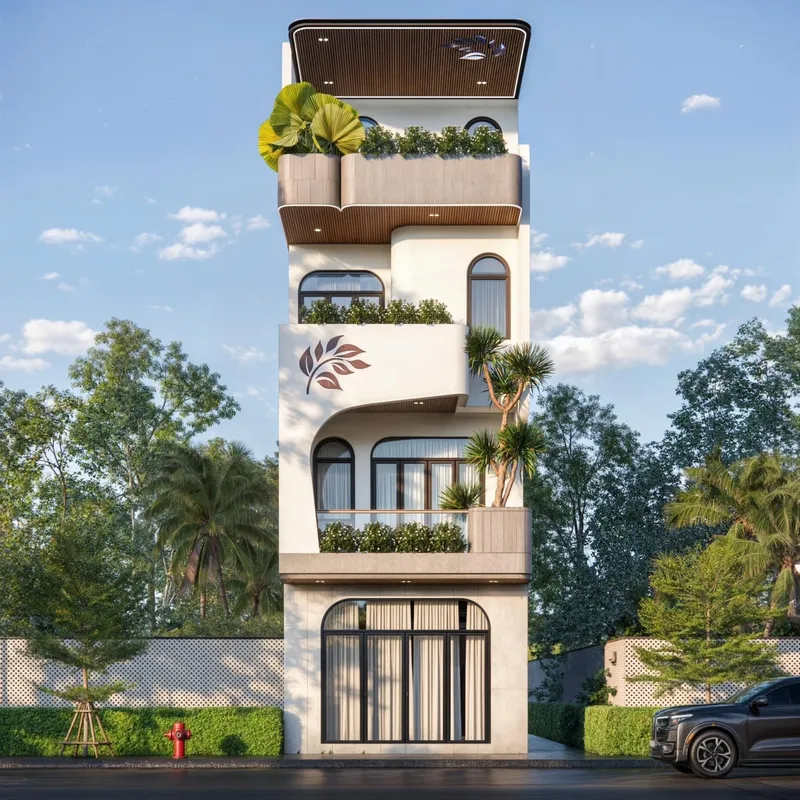 Sản phẩm thiet ke nha pho mat tien 5m — Công Ty TNHH Kiến Trúc Home — MST 3603829610