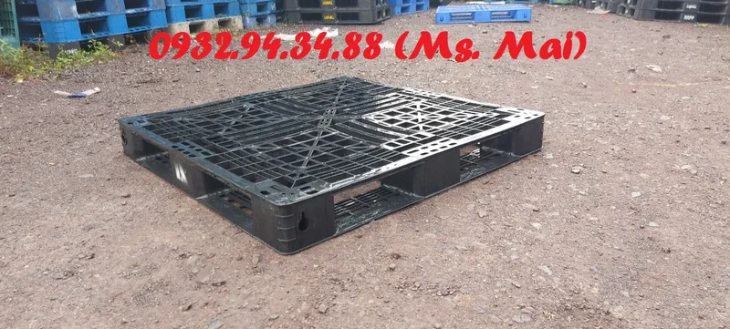 Sản phẩm pallet nhua cu 1050x1050x120mm mau den (1)177417799483 — Công Ty TNHH Sản Xuất Thương Mại Dịch Vụ Mai Phát — MST 3603840276