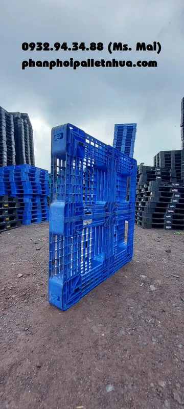 Sản phẩm pallet nhua cu 1050x1050x120mm mau xanh (2)845819404013 — Công Ty TNHH Sản Xuất Thương Mại Dịch Vụ Mai Phát — MST 3603840276