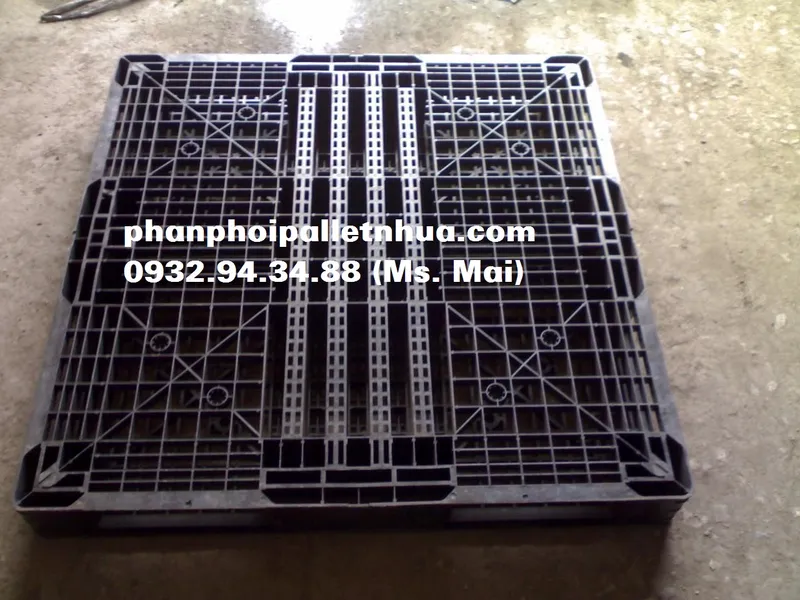 Sản phẩm pallet nhua cu 1100x1100x110mm hai mat (2)100509571370 — Công Ty TNHH Sản Xuất Thương Mại Dịch Vụ Mai Phát — MST 3603840276
