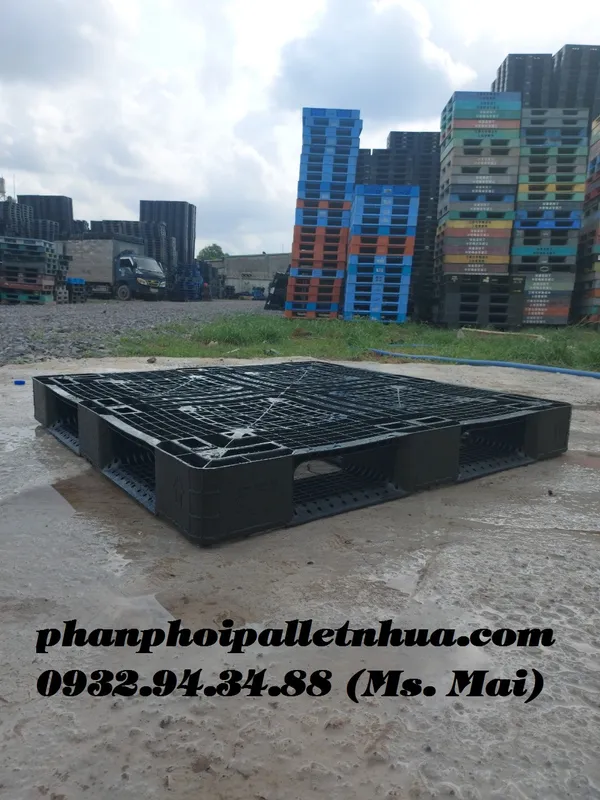 Sản phẩm pallet nhua cu 1100x1100x130mm (1)720419393437 — Công Ty TNHH Sản Xuất Thương Mại Dịch Vụ Mai Phát — MST 3603840276