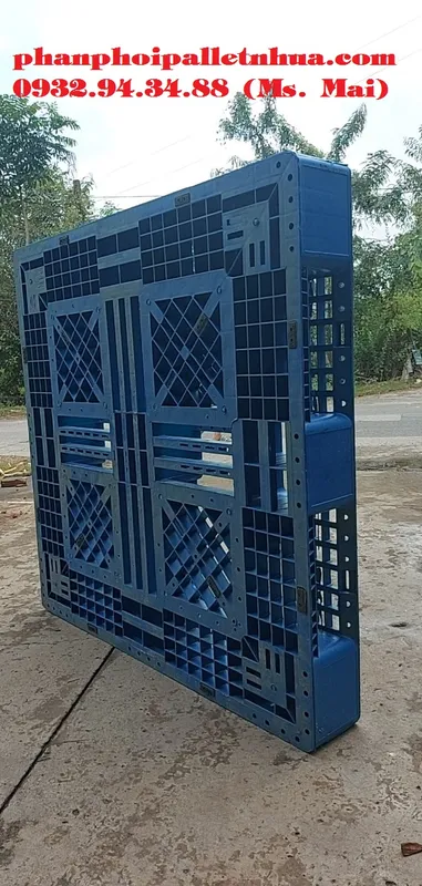 Sản phẩm pallet nhua cu 1100x1100x150mm mau xanh (1)500438963274 — Công Ty TNHH Sản Xuất Thương Mại Dịch Vụ Mai Phát — MST 3603840276