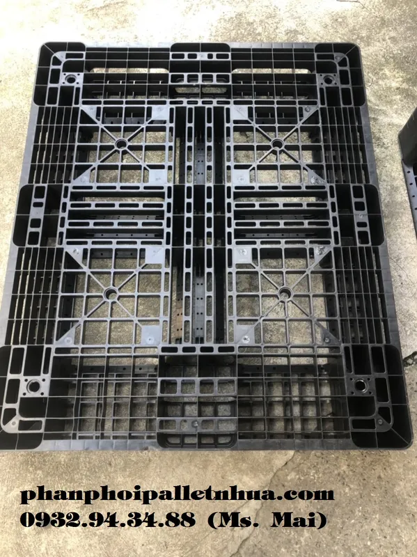 Sản phẩm pallet nhua cu 1100x1300x150mm mau den (3)779435651671 — Công Ty TNHH Sản Xuất Thương Mại Dịch Vụ Mai Phát — MST 3603840276