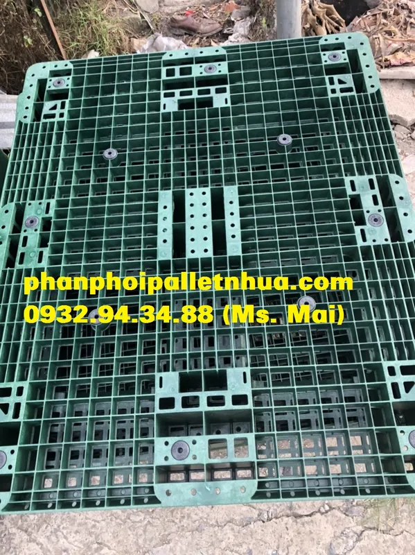 Sản phẩm pallet nhua cu 1200x1000x150mm xanh la (3)508742719759 — Công Ty TNHH Sản Xuất Thương Mại Dịch Vụ Mai Phát — MST 3603840276