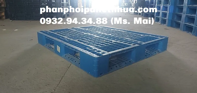 Sản phẩm pallet nhua cu 1200x1000x150mm xanh tai sinh (2)498587483403 — Công Ty TNHH Sản Xuất Thương Mại Dịch Vụ Mai Phát — MST 3603840276