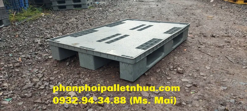 Sản phẩm pallet nhua cu 800x1200x150mm mau xam (3)876240703746 — Công Ty TNHH Sản Xuất Thương Mại Dịch Vụ Mai Phát — MST 3603840276