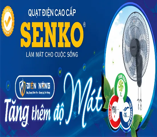Sản phẩm dai ly quat senko mien nam 1179 — Công Ty TNHH Thương Mại Dịch Vụ Kỹ Thuật Điện Năng — MST 3603889200