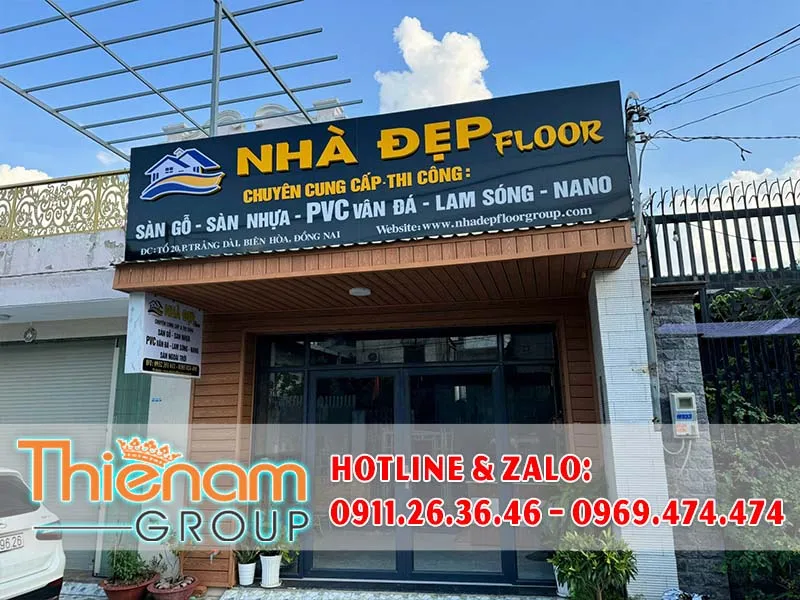 Sản phẩm thi cong bang alu chu noi nha dep floor tai trang dai — Công Ty TNHH Mỹ Thuật Thiên Nam Group — MST 3603933058