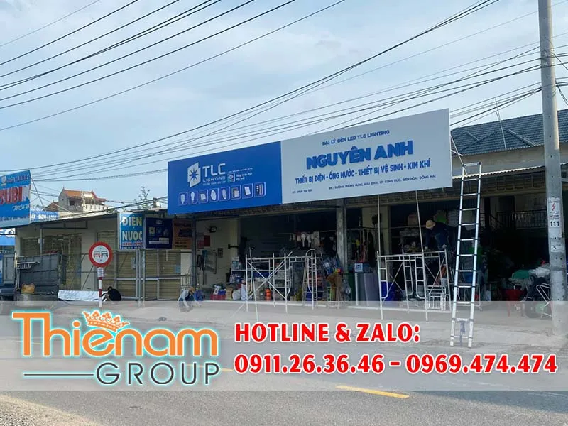 Sản phẩm thi cong chuoi bang hieu dai ly alu chu noi tap doan tlc viet nam — Công Ty TNHH Mỹ Thuật Thiên Nam Group — MST 3603933058