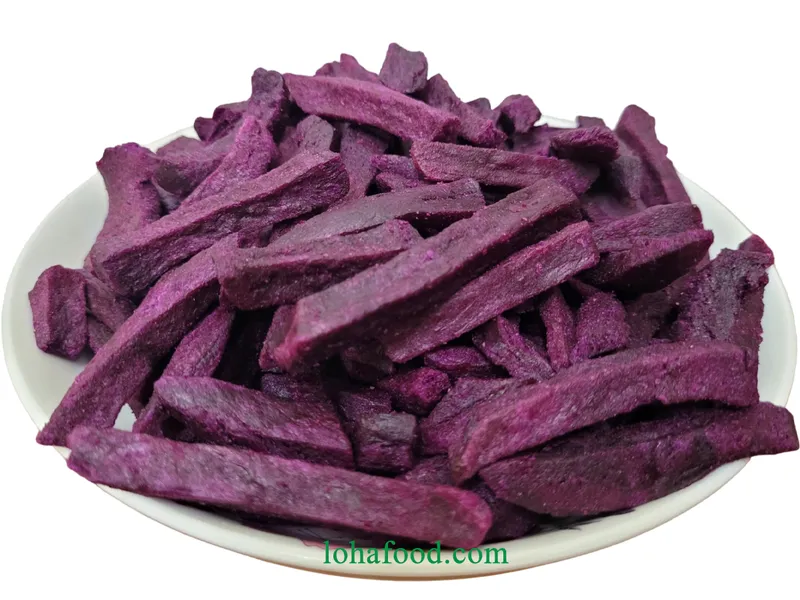 Sản phẩm dried purple sweet potato — Hoa Quả Sấy Loha Food - Công Ty TNHH Sản Xuất Xuất Nhập Khẩu Long Hưng — MST 3603950053