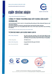 Sản phẩm 2023.Hoang Ha GCN HT 9001_Page_1.pngresize  — Công Ty TNHH Thương Mại Xây Dựng Sản Xuất Hoàng Hà — MST 3700367753