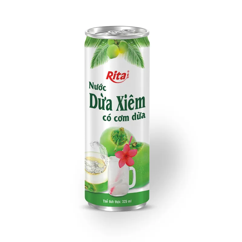 Sản phẩm rita coconut 330ml slim can tall 1 — Nước Giải Khát Rita - Công Ty TNHH Thực Phẩm Và Nước Giải Khát Rita — MST 3700574950