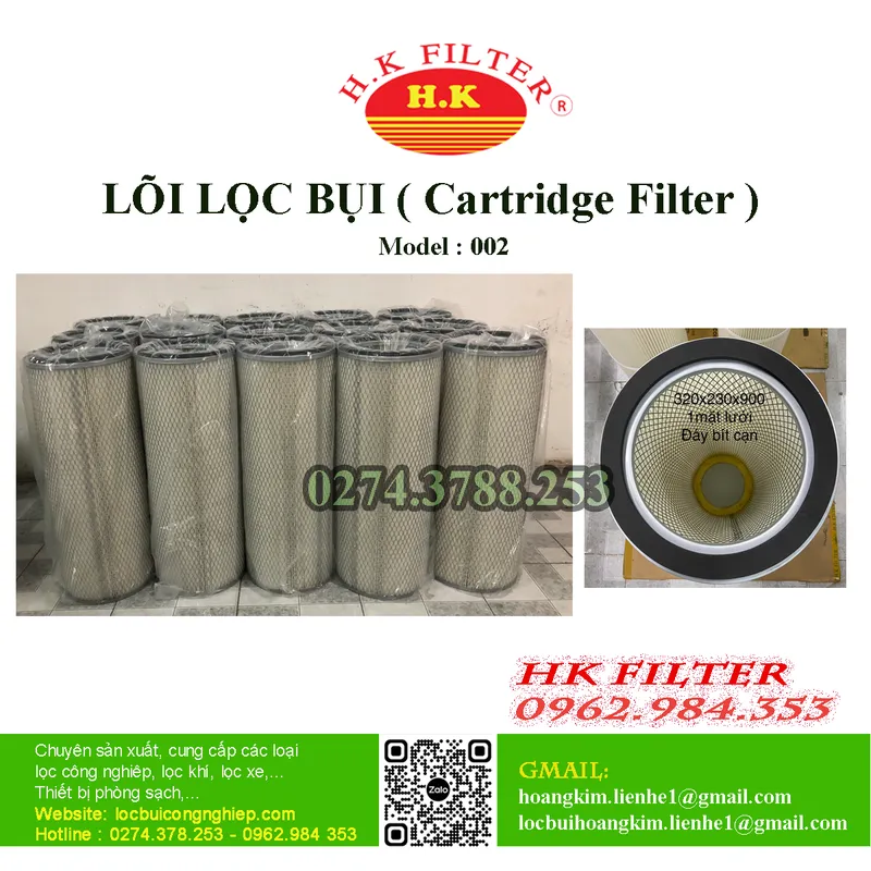 Sản phẩm Cartridge 002 320 x 230 — Công Ty TNHH Lưới Lọc Hoàng Kim — MST 3700638033