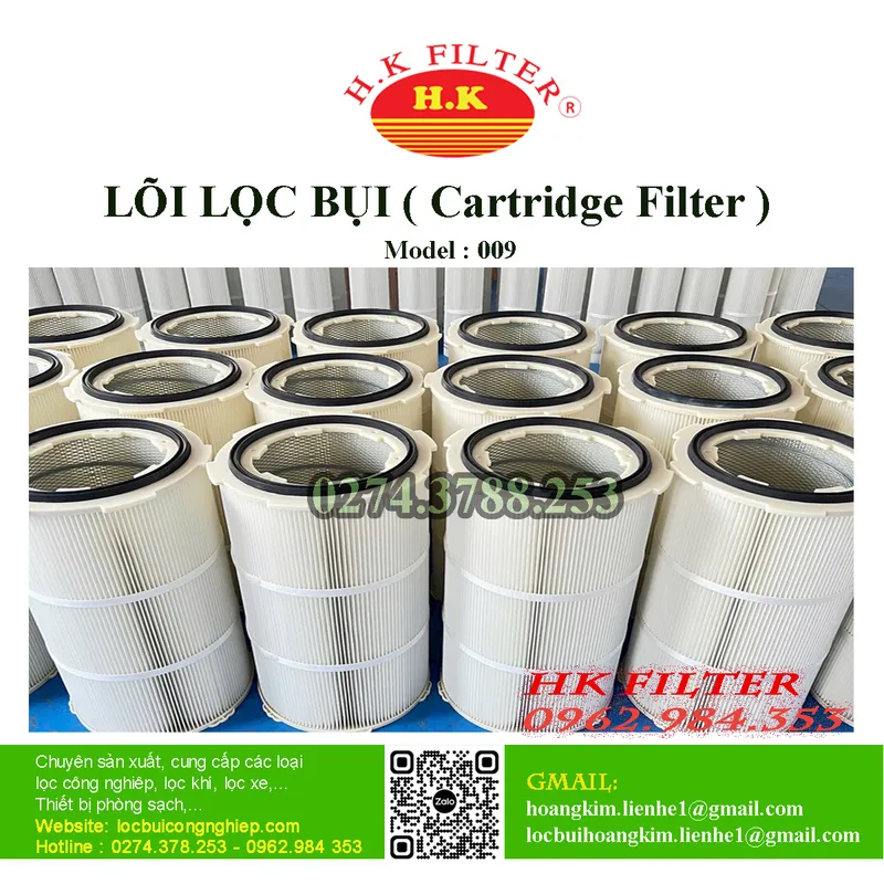 Sản phẩm Cartridge mau 09 — Công Ty TNHH Lưới Lọc Hoàng Kim — MST 3700638033