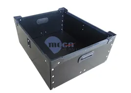 Sản phẩm Thung nhua ESD chong tinh dien 2 1 lop — Màng Nhựa PP, PS - Công Ty TNHH Mega Plastics Việt Nam — MST 3700767335