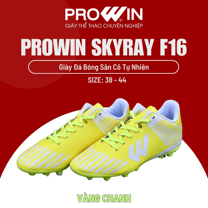 Sản phẩm PROWIN SKYRAY F16 VANG CHANH 2 — Giày Thể Thao Prowin - Công Ty TNHH Nam Bình — MST 3700799305