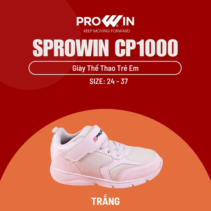Sản phẩm SPROWIN CP1000 TRANG TRE EM — Giày Thể Thao Prowin - Công Ty TNHH Nam Bình — MST 3700799305