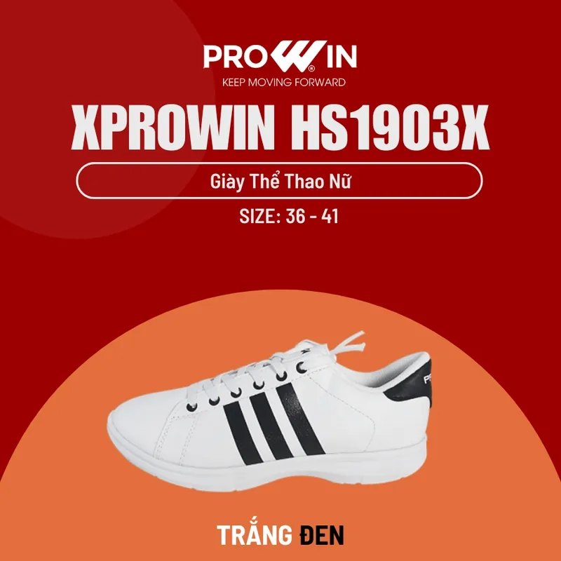 Sản phẩm XPROWIN HS1903X TRANG DEN NU — Giày Thể Thao Prowin - Công Ty TNHH Nam Bình — MST 3700799305