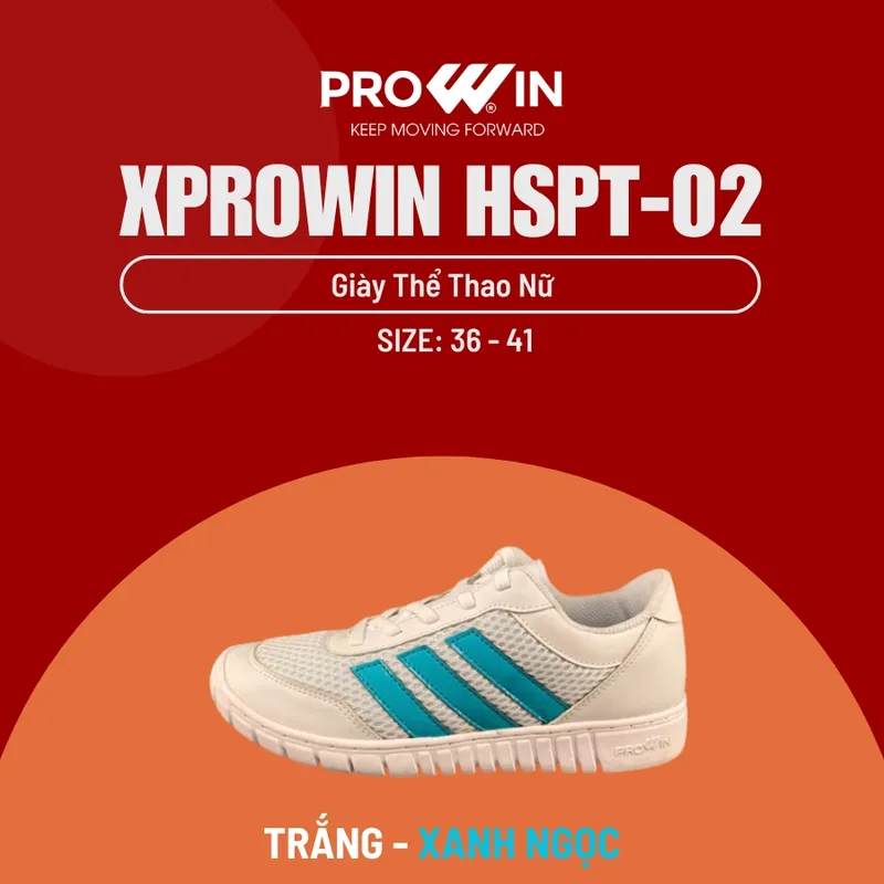 Sản phẩm XPROWIN HSPT 02 TRANG XANH NGOC NU — Giày Thể Thao Prowin - Công Ty TNHH Nam Bình — MST 3700799305