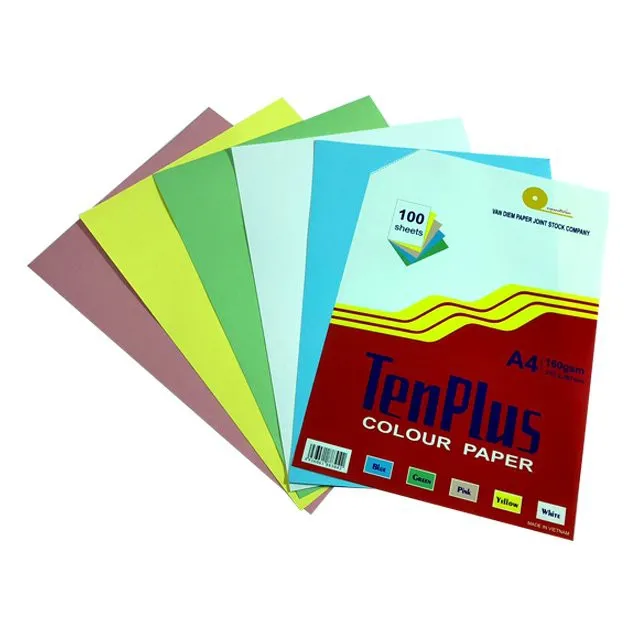 Sản phẩm Bia giay A4 180 4 mau Ten Plus — Công Ty TNHH MTV In ấn - Văn Phòng Phẩm Danh Tiếng Phát — MST 3700809923