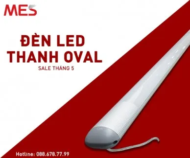 Sản phẩm Đèn led thanh treo oval sale tháng 5 — Công Ty CP Giải Pháp Cơ Điện MES — MST 3701501948