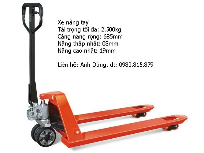 Sản phẩm 201307084051_xe_nang_tay — Máy Chế Biến Gỗ Duy Mạnh - Công Ty TNHH MTV Duy Mạnh — MST 3701509513
