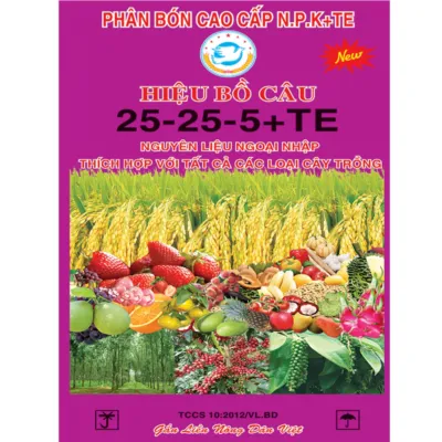 Sản phẩm NPK 25.25.5 TE 400x400 — Công Ty TNHH Một Thành Viên Thương Mại Sản Xuất Việt Liên — MST 3701641871