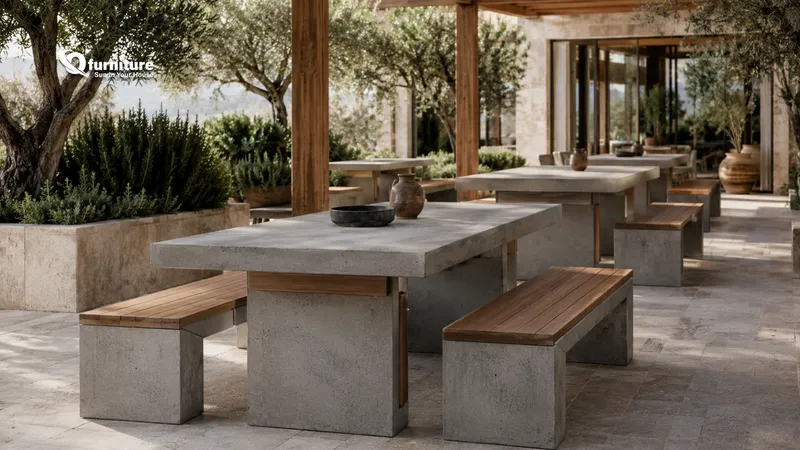 Sản phẩm The Real Cost of Concrete Outdoor Furniture Is Not in the Unit Price_2 — Q-Furniture - Công Ty TNHH MTV Nhật Quang Phát — MST 3701770732